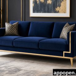 Golden Accent Couch