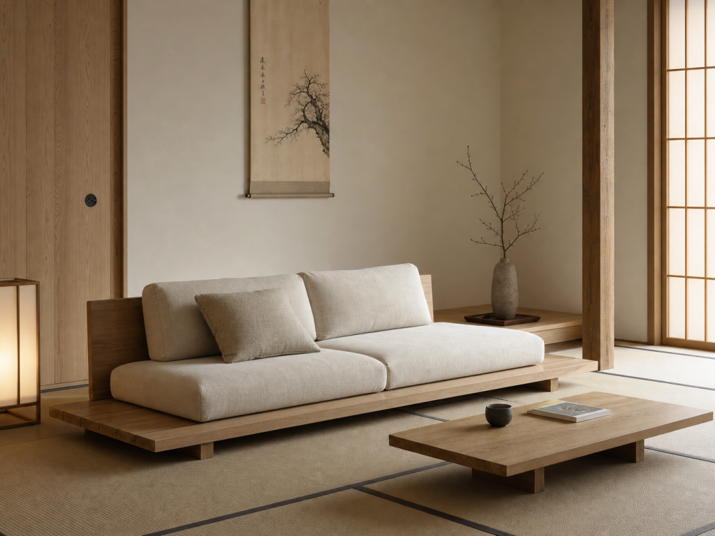 tufted fabric sofa