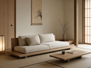 tufted fabric sofa