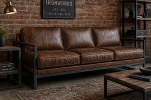 leather reclining loveseat